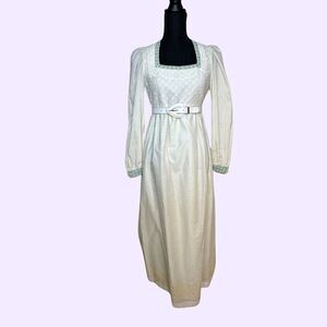 CANDI JONES California Cream Off White Maxi Dress Size 11